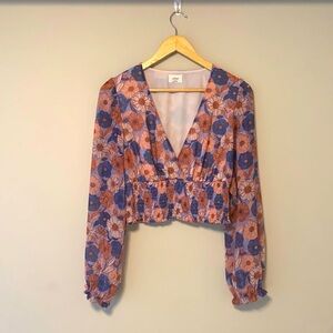 Aritizia Wilfred Wistful Blouse Floral